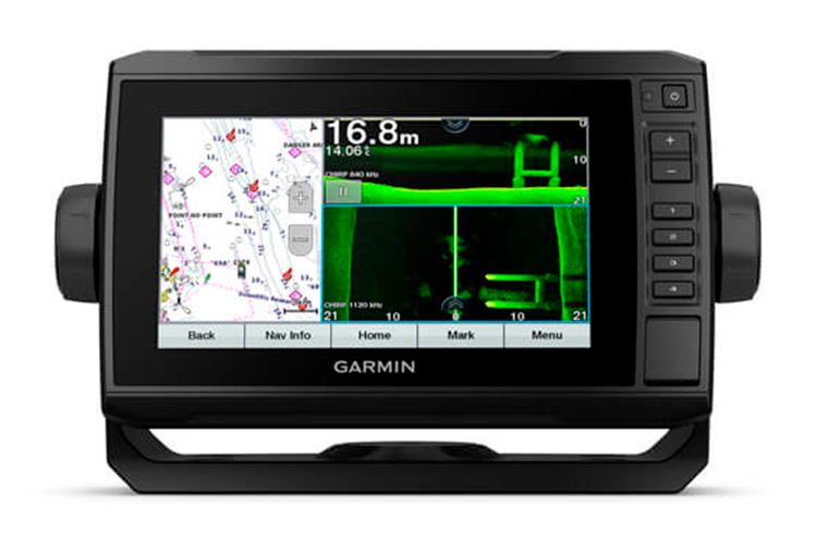GARMIN ECHOMAP UHD 72SV картплоттер с боковым сканированием 1200кГц и ультравысокой детализацией
